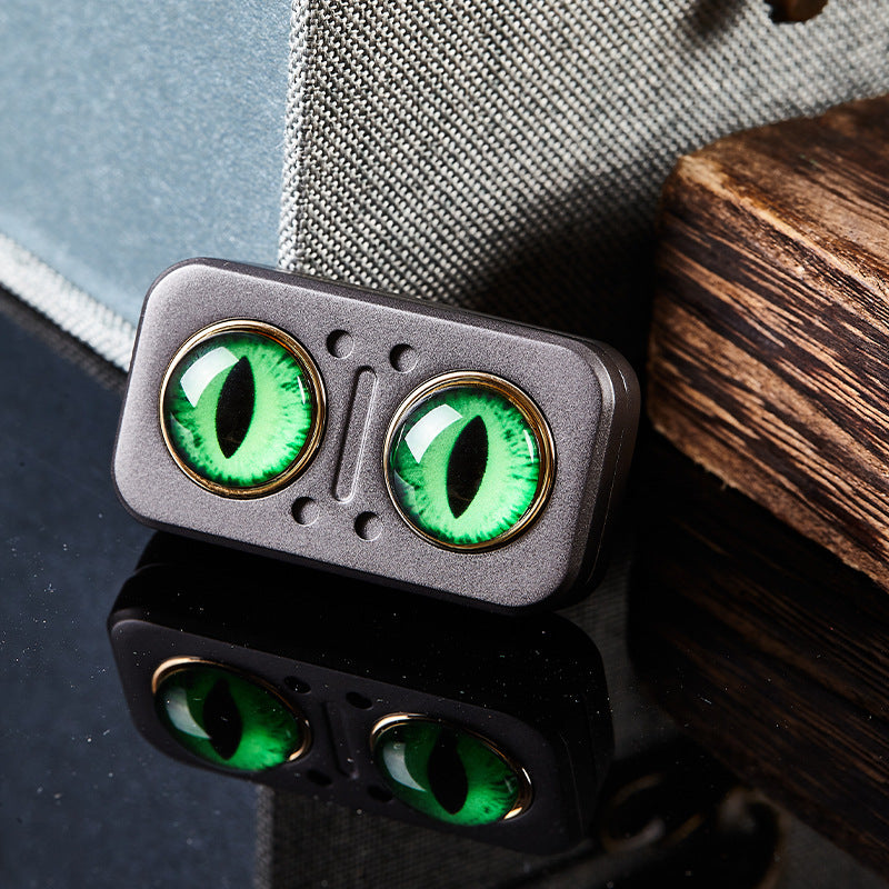 Owl Fidget Coin Titanium Magnetic Spinner - 360° Stress Relief EDC