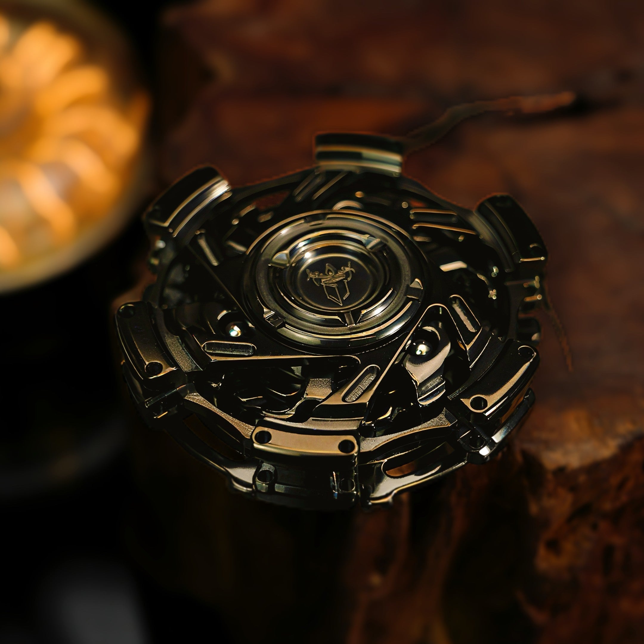 Fidget Spinner Metal Triple-Ring Linked 195g - Helixforge Stainless Steel Ultra-Smooth Bearings EDC