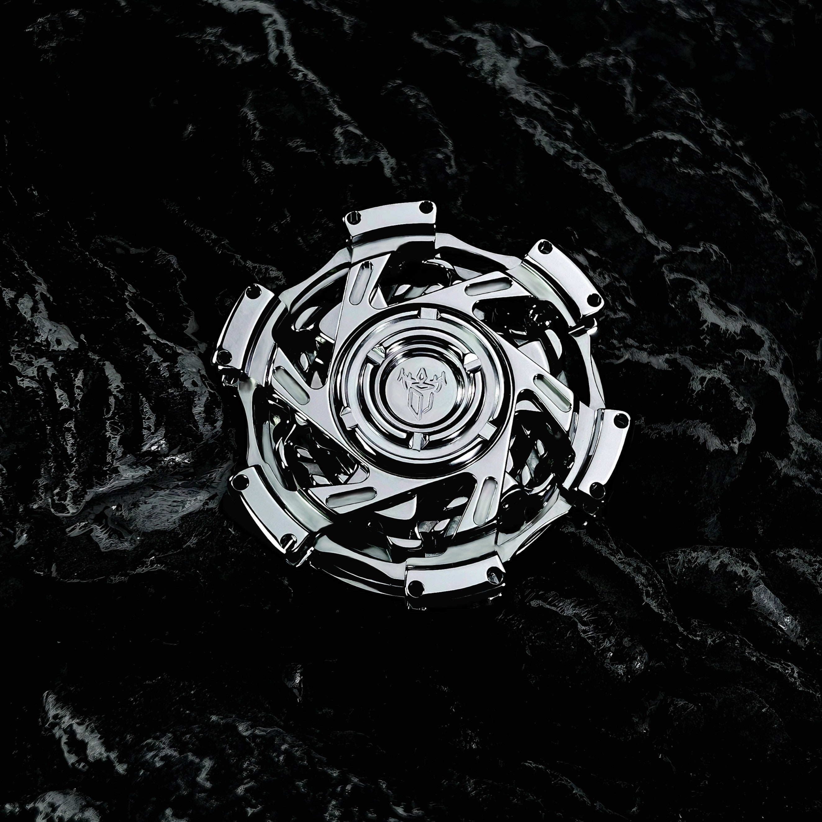 Fidget Spinner Metal Triple-Ring Linked 195g - Helixforge Stainless Steel Ultra-Smooth Bearings EDC