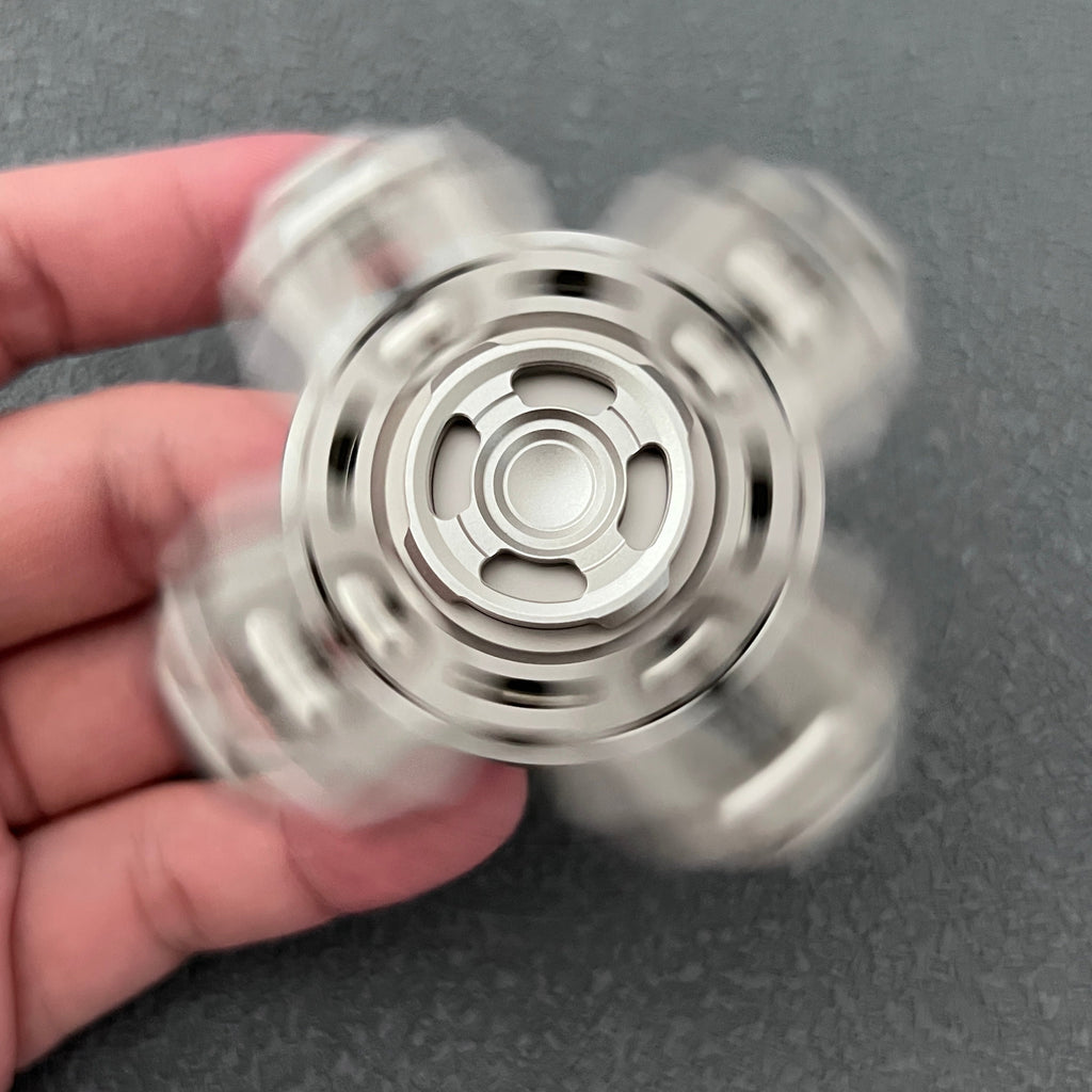Fidget Spinner Titanium Tuning Fork Linkage - EclipseSpindle MOT Warp Effect Resonant Sound EDC