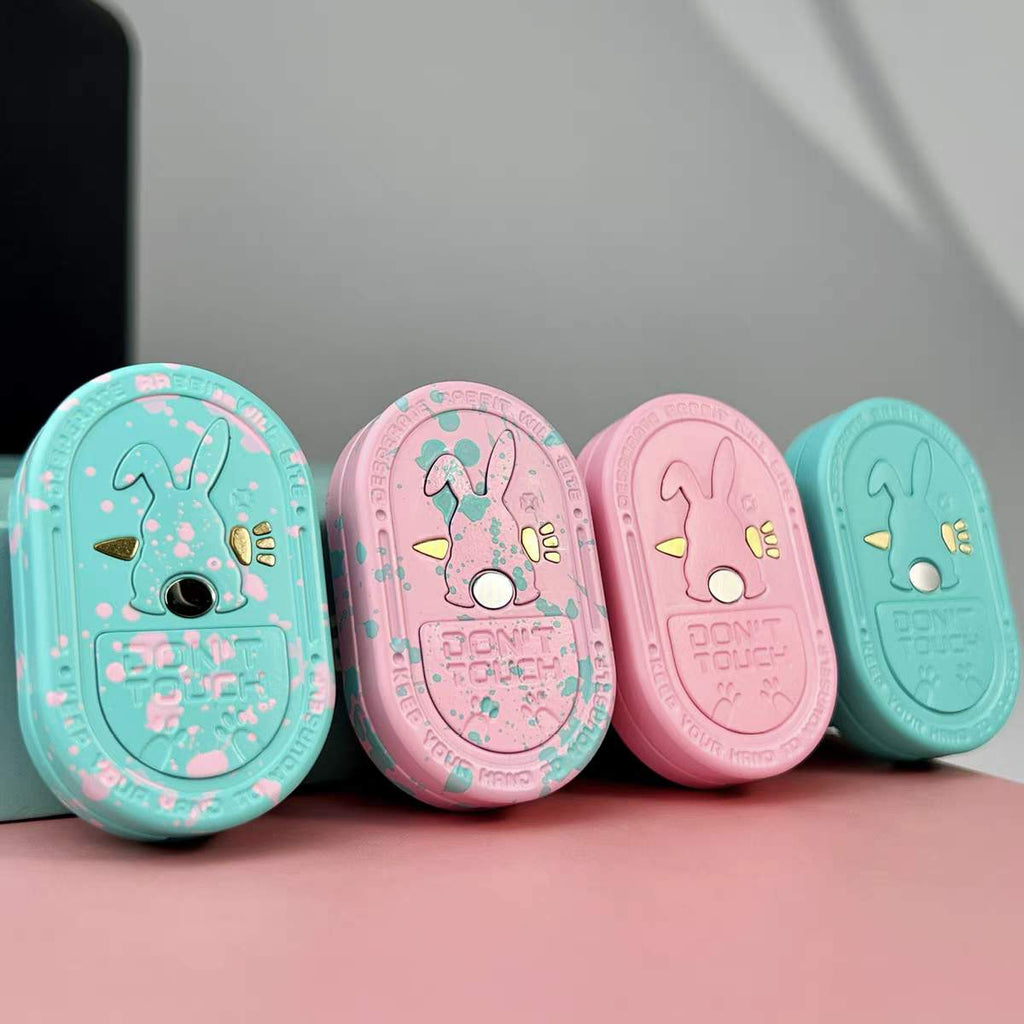 Fidget Slider Stainless Steel Rabbit Sound Feedback - 86g CNC Ding EDC Stress Relief Collectible