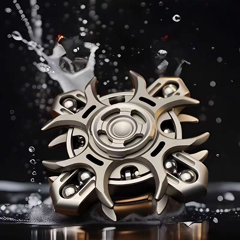 Fidget Spinner Titanium Tuning Fork Linkage - EclipseSpindle MOT Warp Effect Resonant Sound EDC