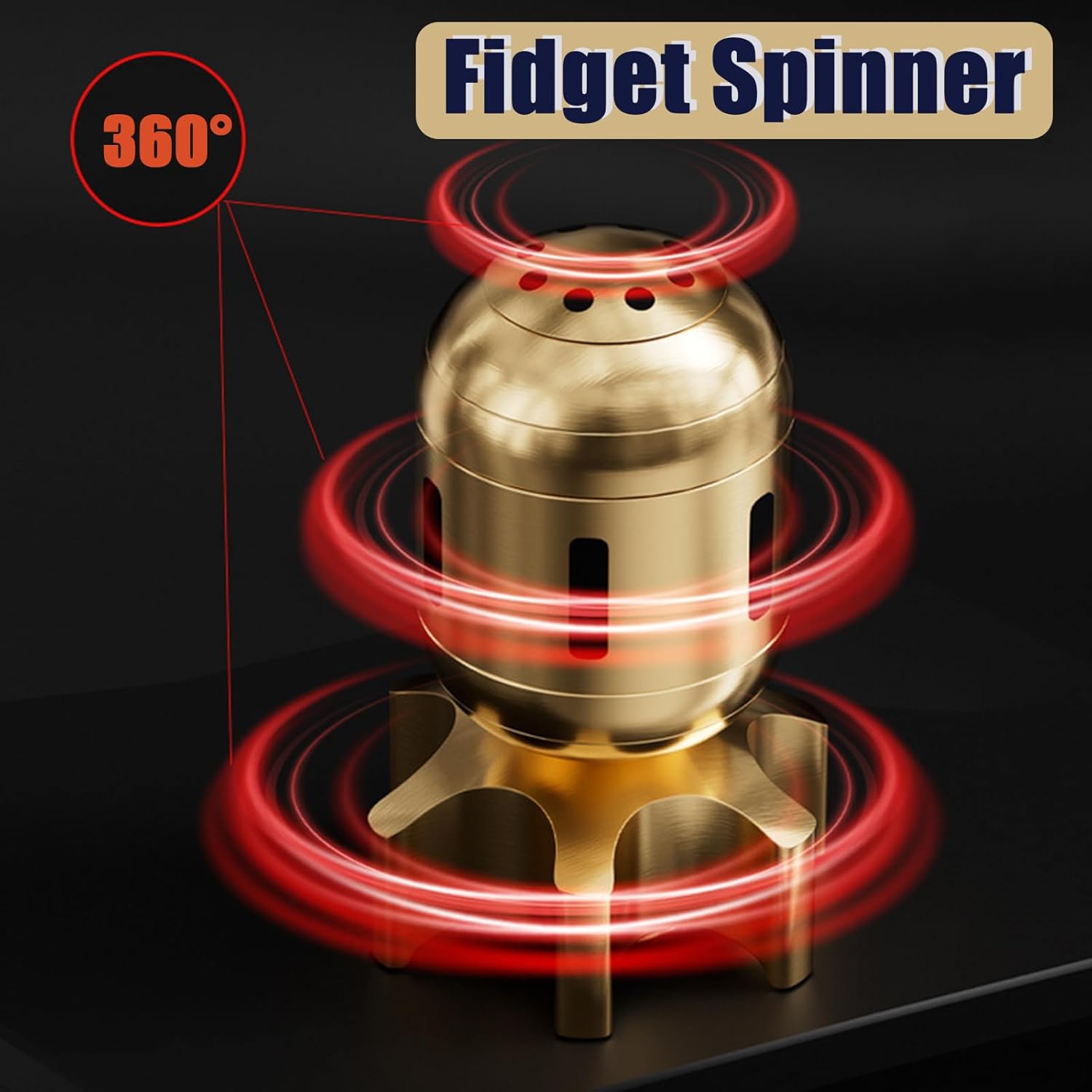 Aqua Spin 3-in-1 Metal Fidget Spinner | Torpedo Design Detachable Spinner