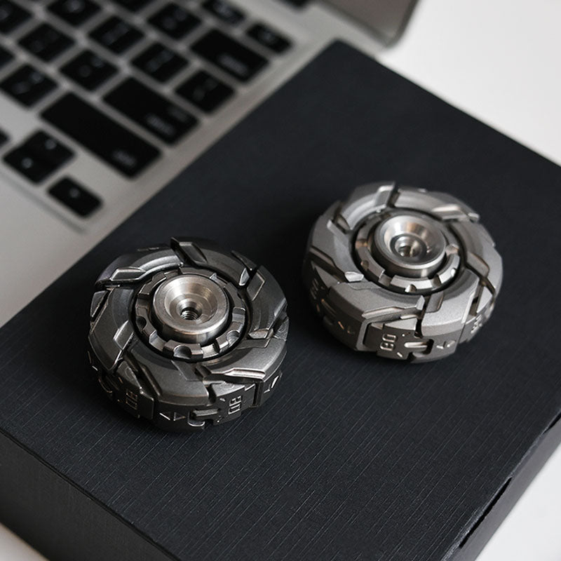 WarpFang Mecha Fidget Spinner | Stainless Steel EDC Stress Relief Toy