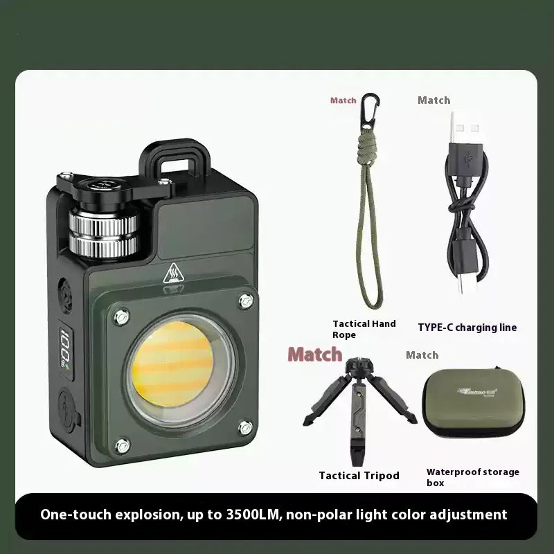 NovaFlare Camp LED Flashlight - 3500LM Rechargeable 5-Mode Lantern