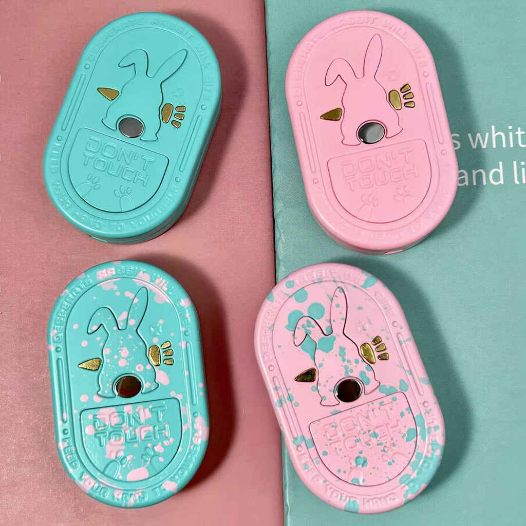 Fidget Slider Stainless Steel Rabbit Sound Feedback - 86g CNC Ding EDC Stress Relief Collectible
