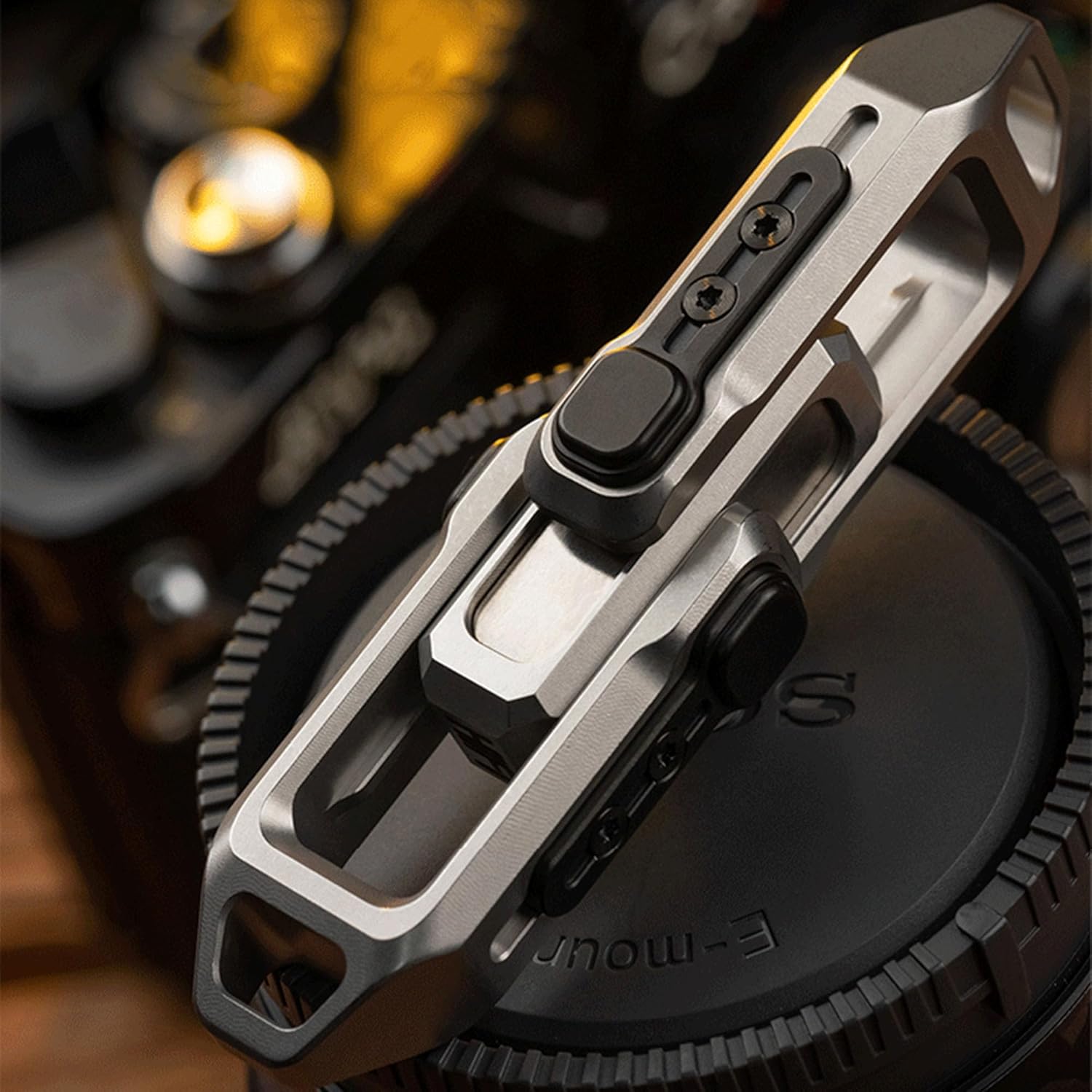 RocketMag Magnetic Metal Fidget Slider - Zinc Alloy with Click Sound