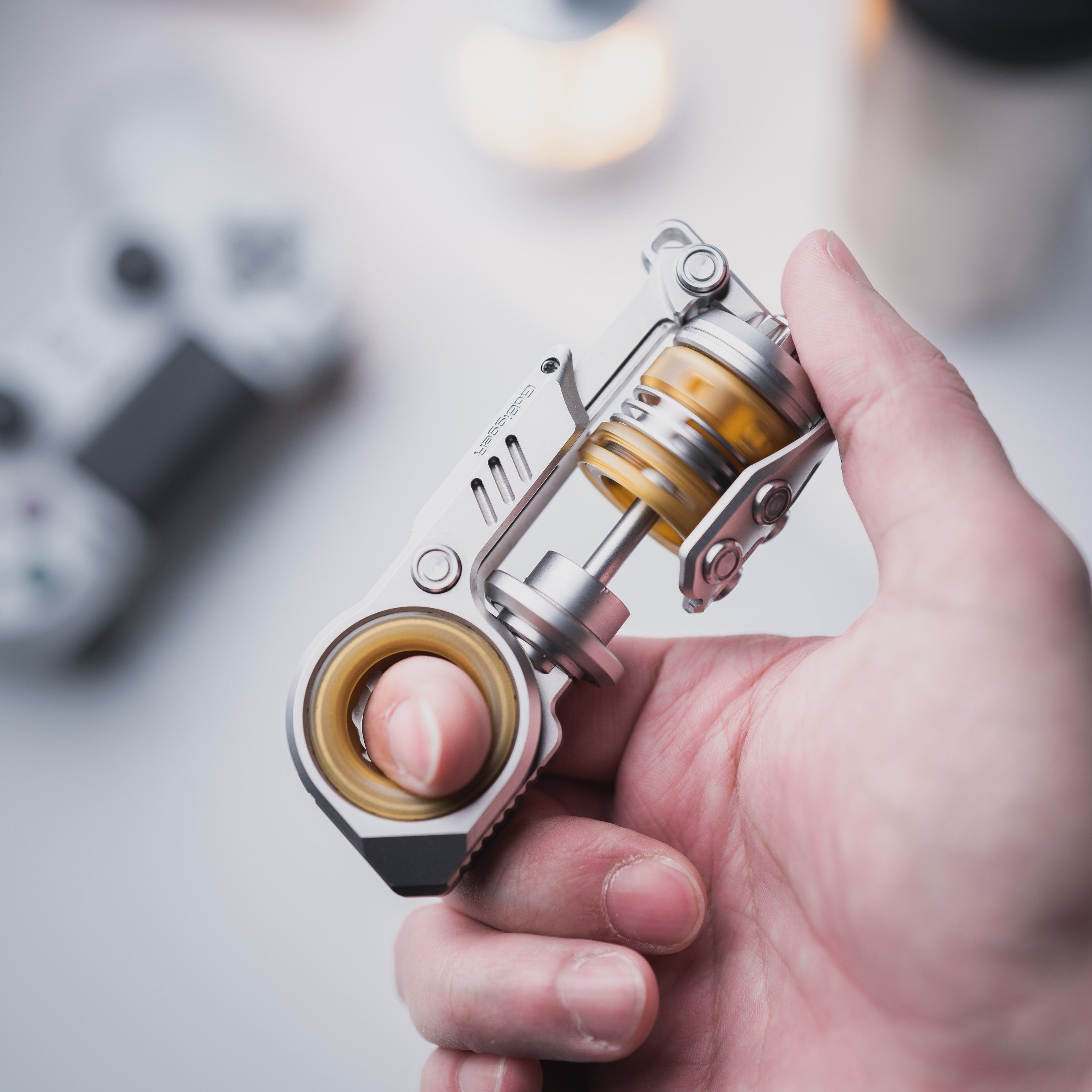 Fidget Spinner Slider – Sinian Titanium Multi-Mode Ratchet Premium EDC Toy