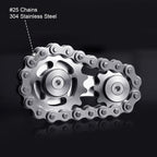 Fidget Spinner Metal Stainless Steel Bearings - GearSpin 75g Smooth Spin EDC Stress Relief ADHD