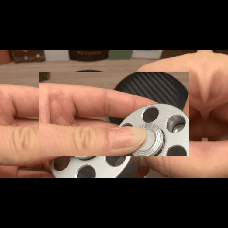 Spin Chamber Revolver Fidget Spinner - Metal EDC Stress Relief Toy