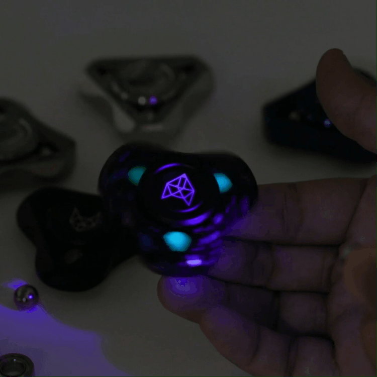 Helix Turbo Metal Fidget Spinner - Torpedo Design with Detachable Parts High Spin EDC