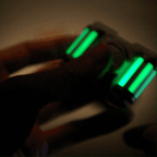 IronTrack Glow-in-Dark Metal Fidget Spinner - Zinc Alloy Tank Design with Moving Tracks EDC