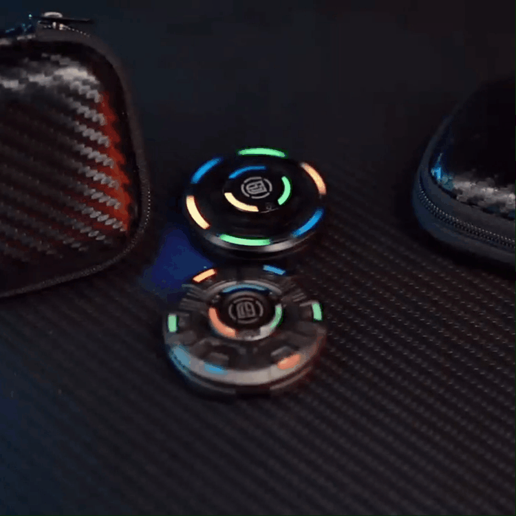 NovaDisc 2-in-1 Metal Fidget Spinner - Spin & Slide Mechanism