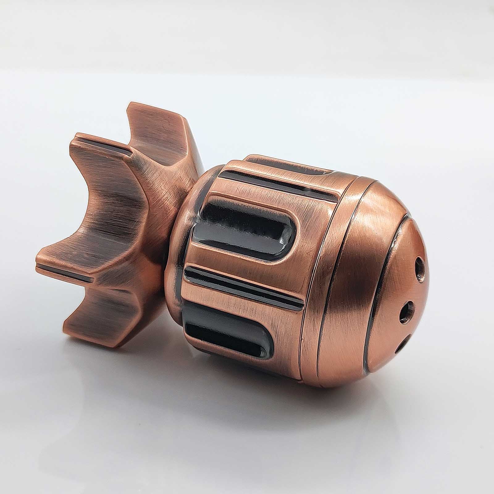 RocketDice Rotating Metal Dice Set - Zinc Alloy Bullet-Inspired EDC Fidget