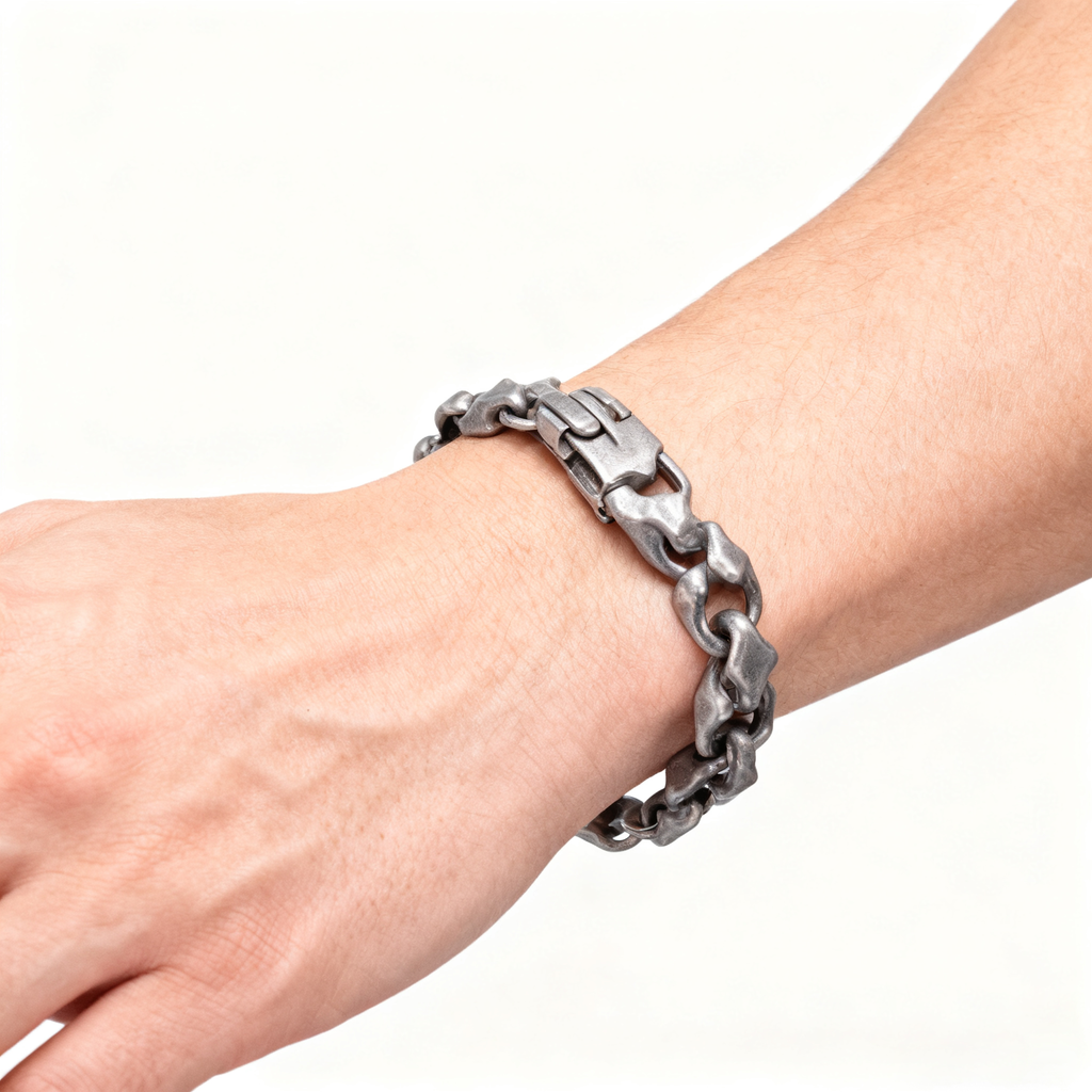 Midnight Starfall Bracelet Matte Titanium Steel Unisex Cuff - Hip-Hop Style with Non-Fading Finish
