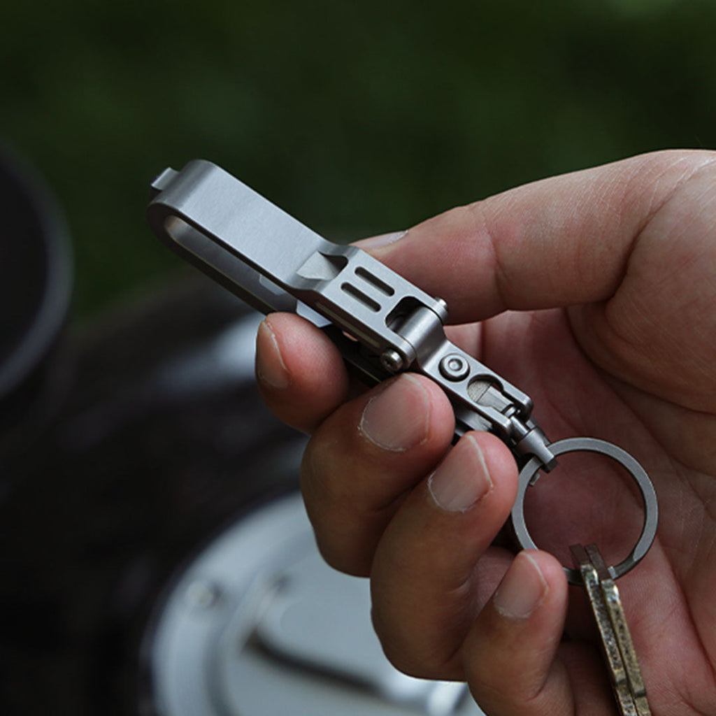 K-Smart 3.0 Titanium Keychain - 12-in-1 Multi-Tool with Quick-Release Mechanism EDC
