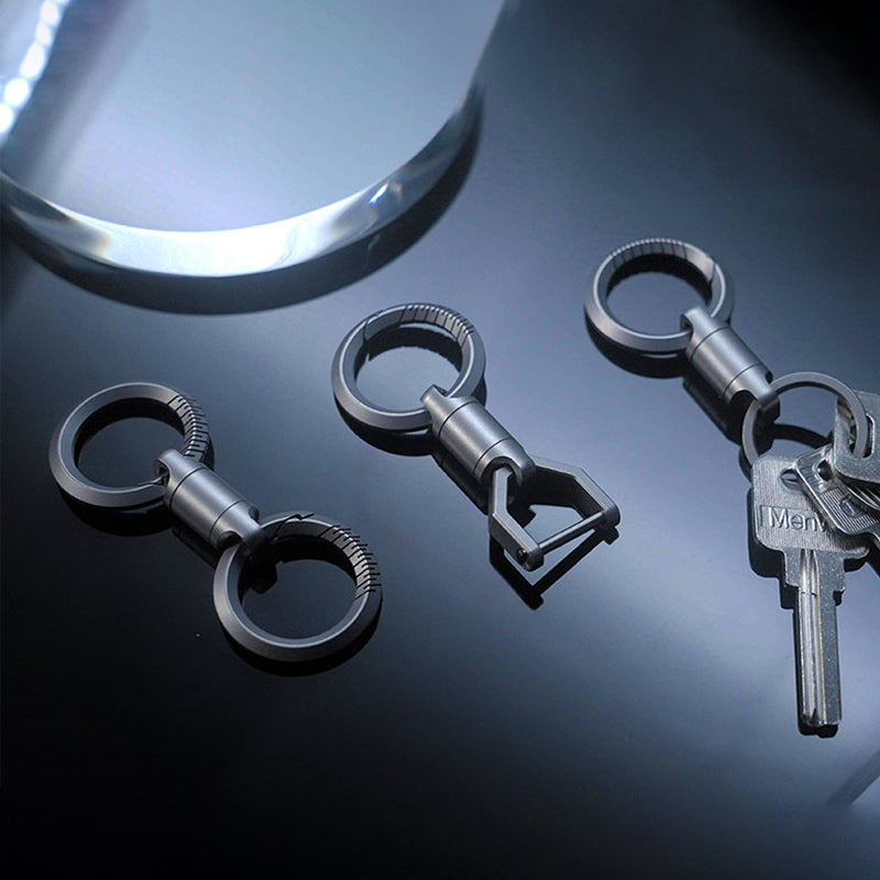 SnapCut Magnetic Titanium Quick-Release Keychain with Utility Cutter