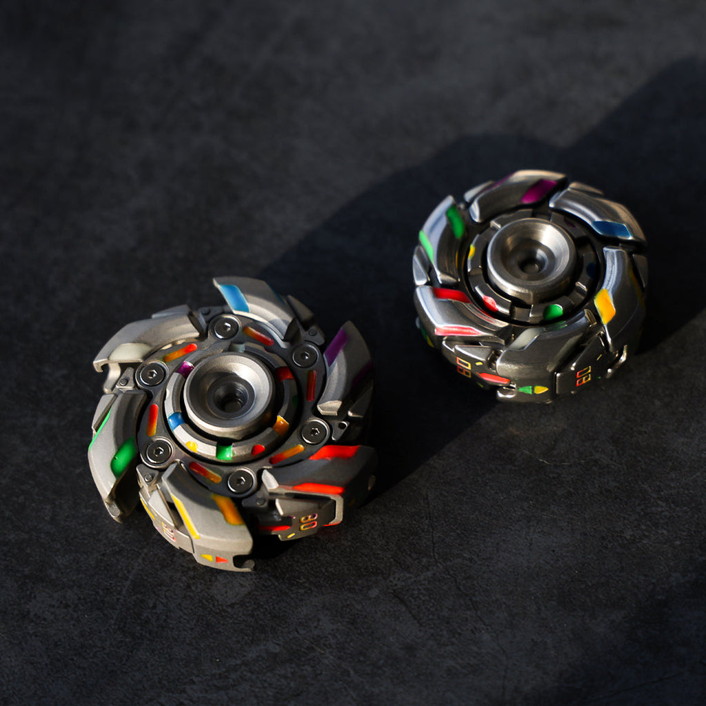 WarpFang Mecha Fidget Spinner | Stainless Steel EDC Stress Relief Toy