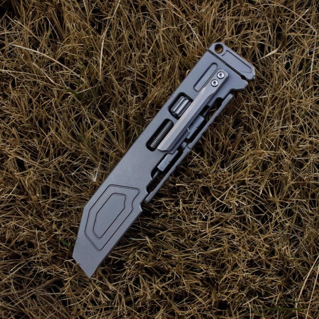 PryMax 2.0 Titanium All-in-1 Multi-Function Pry Bar - GR5 with 12 Tools & 5 Tritium Slots EDC