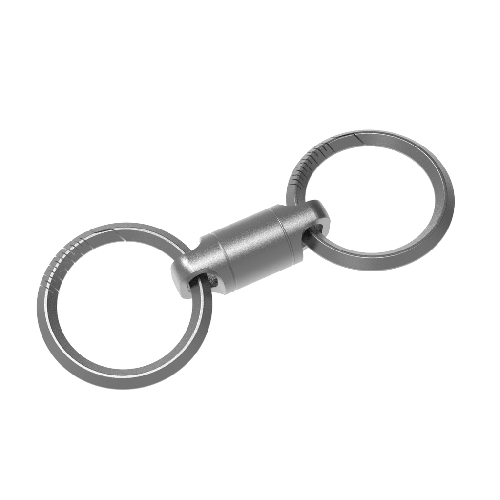 SnapCut Magnetic Titanium Quick-Release Keychain with Utility Cutter