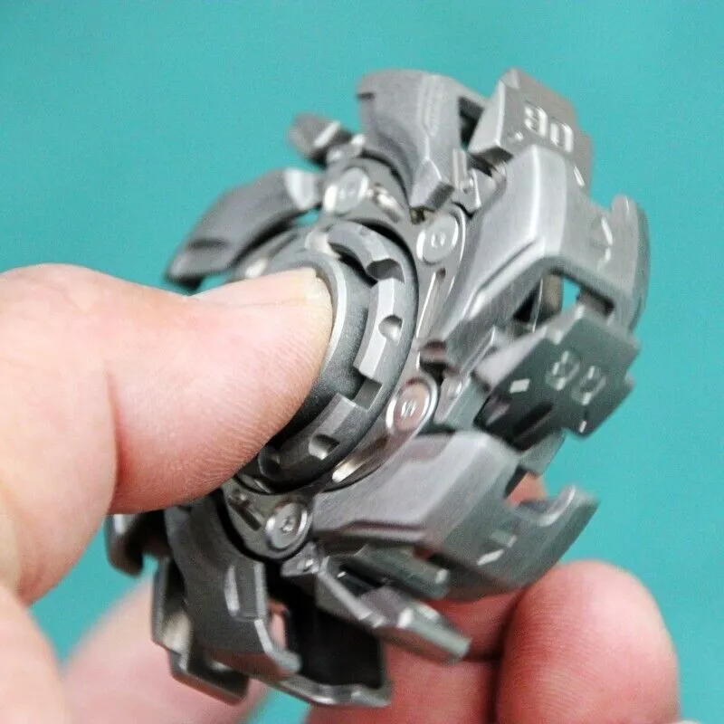 WarpFang Mecha Fidget Spinner | Stainless Steel EDC Stress Relief Toy