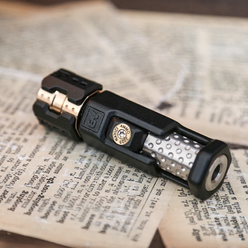 Fidget Slider Titanium 2-Stage Ratchet Mechanical Smooth Rotation EDC Stress Relief Desk Toy
