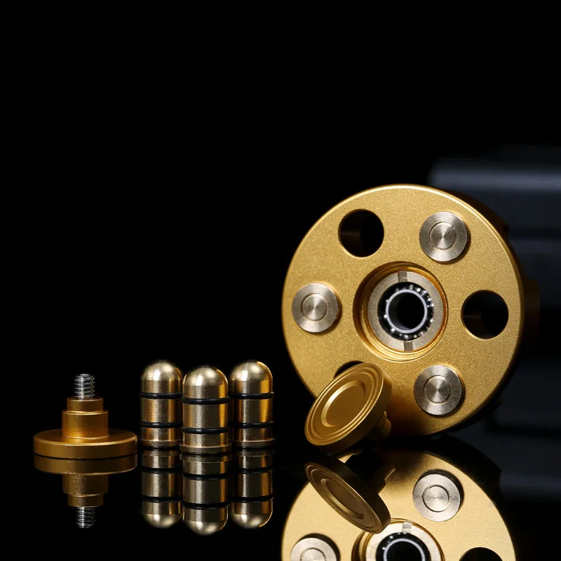 Spin Chamber Revolver Fidget Spinner - Metal EDC Stress Relief Toy