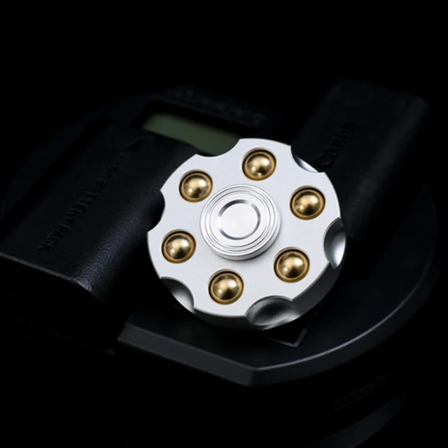 Spin Chamber Revolver Fidget Spinner - Metal EDC Stress Relief Toy