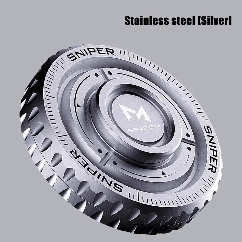 TriVortex 3-in-1 Stainless Steel Fidget Slider - Premium CNC Aluminum EDC Spinner