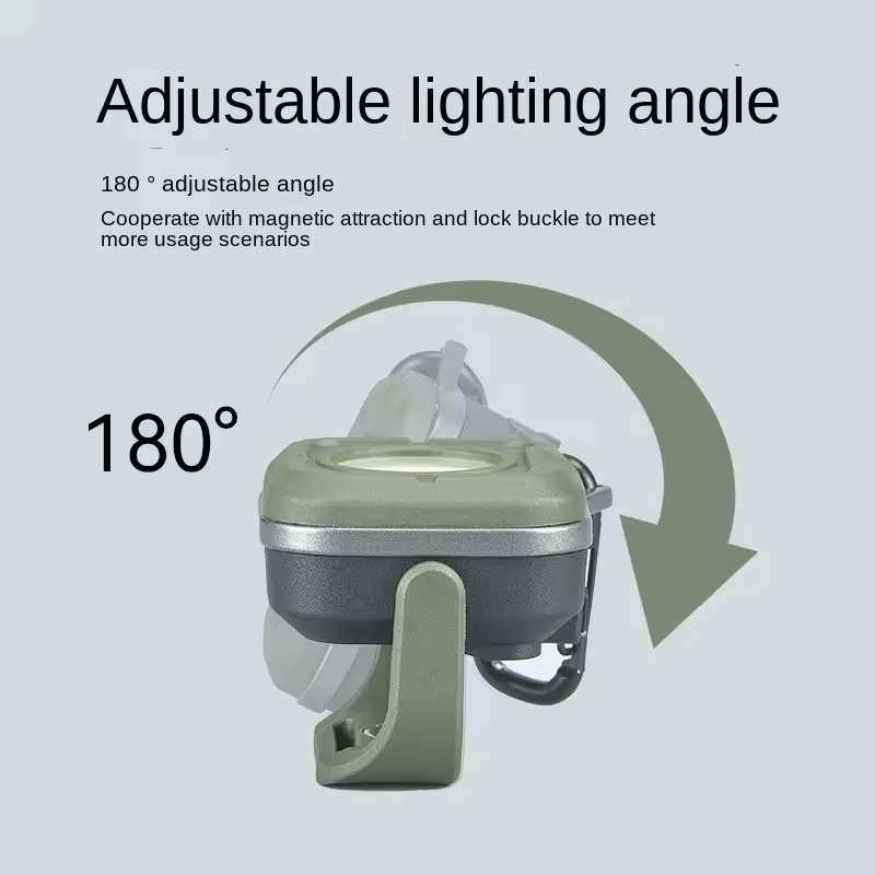 RuggedCompass Keylight - 500LM Rotating Keychain Flashlight with 4 Color Temps