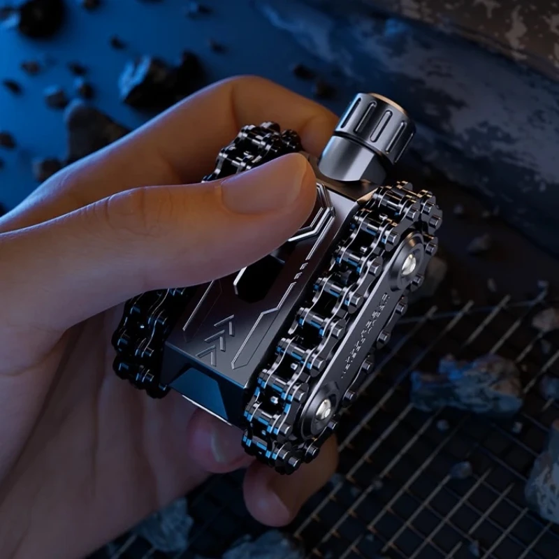 Fidget Toy Metal Fidget Sphere Tank Roller Design Alloy Rotating Mechanism Stress Relief EDC Toy