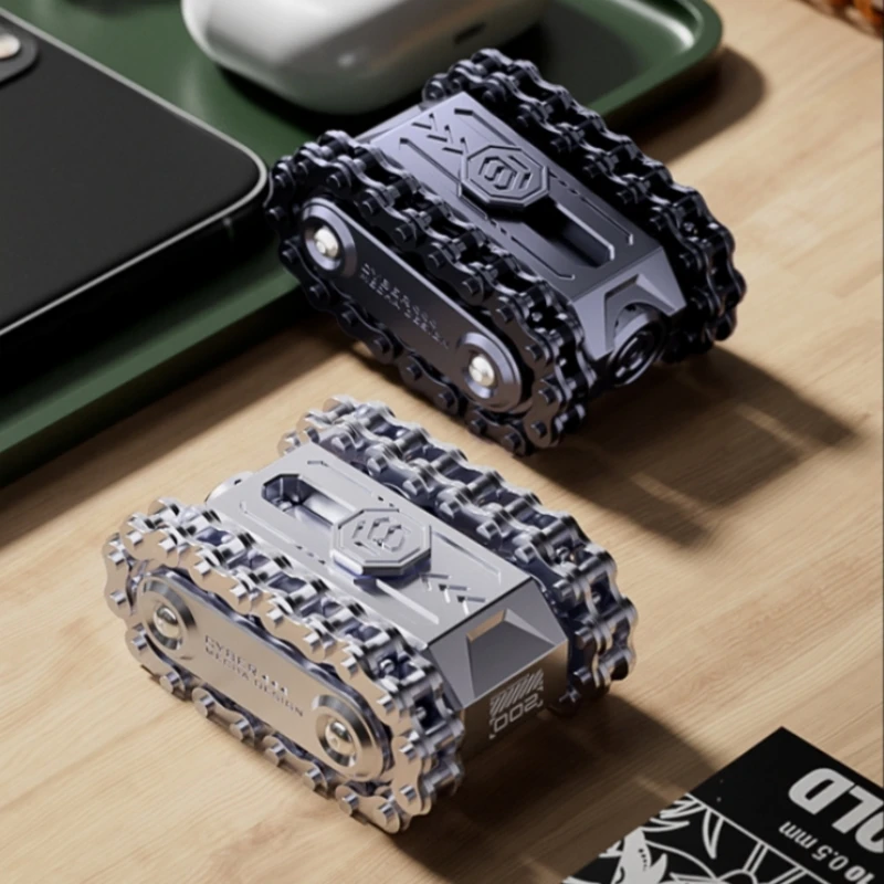 Fidget Toy Metal Fidget Sphere Tank Roller Design Alloy Rotating Mechanism Stress Relief EDC Toy