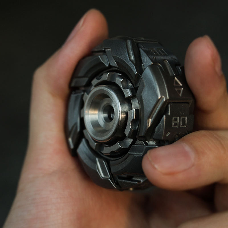 WarpFang Mecha Fidget Spinner | Stainless Steel EDC Stress Relief Toy