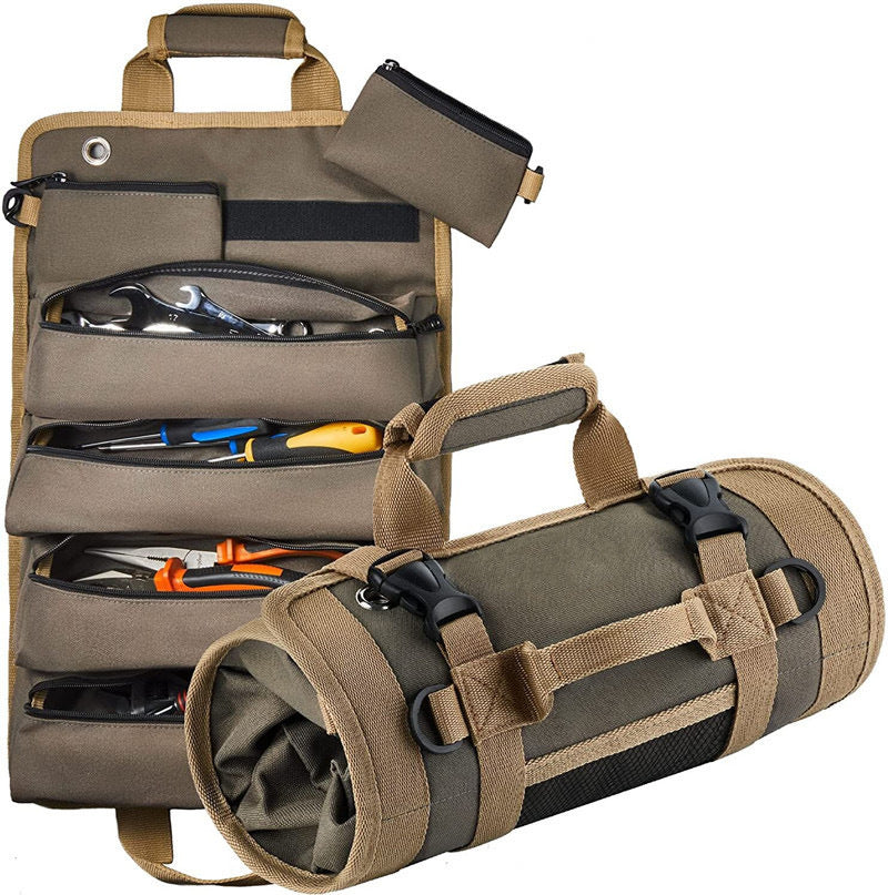 Multi-Functional Roll-Up Tool Organizer - Versatile Storage Bag for Tools & Hardware EDC