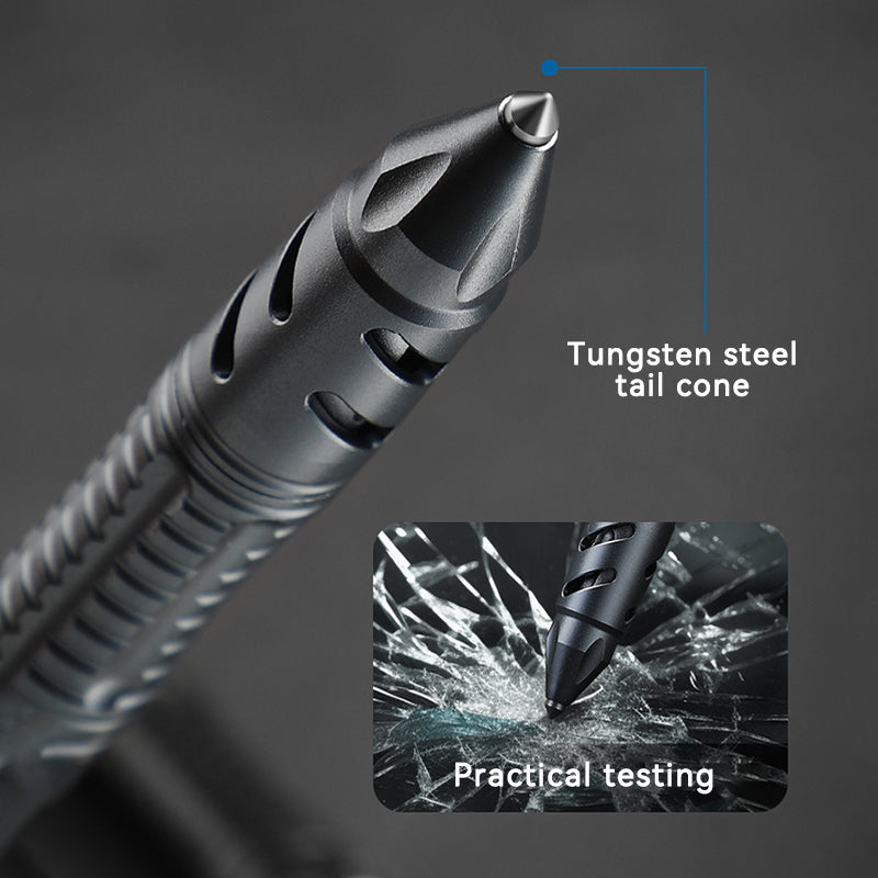 Tactical Pen USB Rechargeable Lighter Tungsten Tip Firestarter EDC Self Defense Outdoor