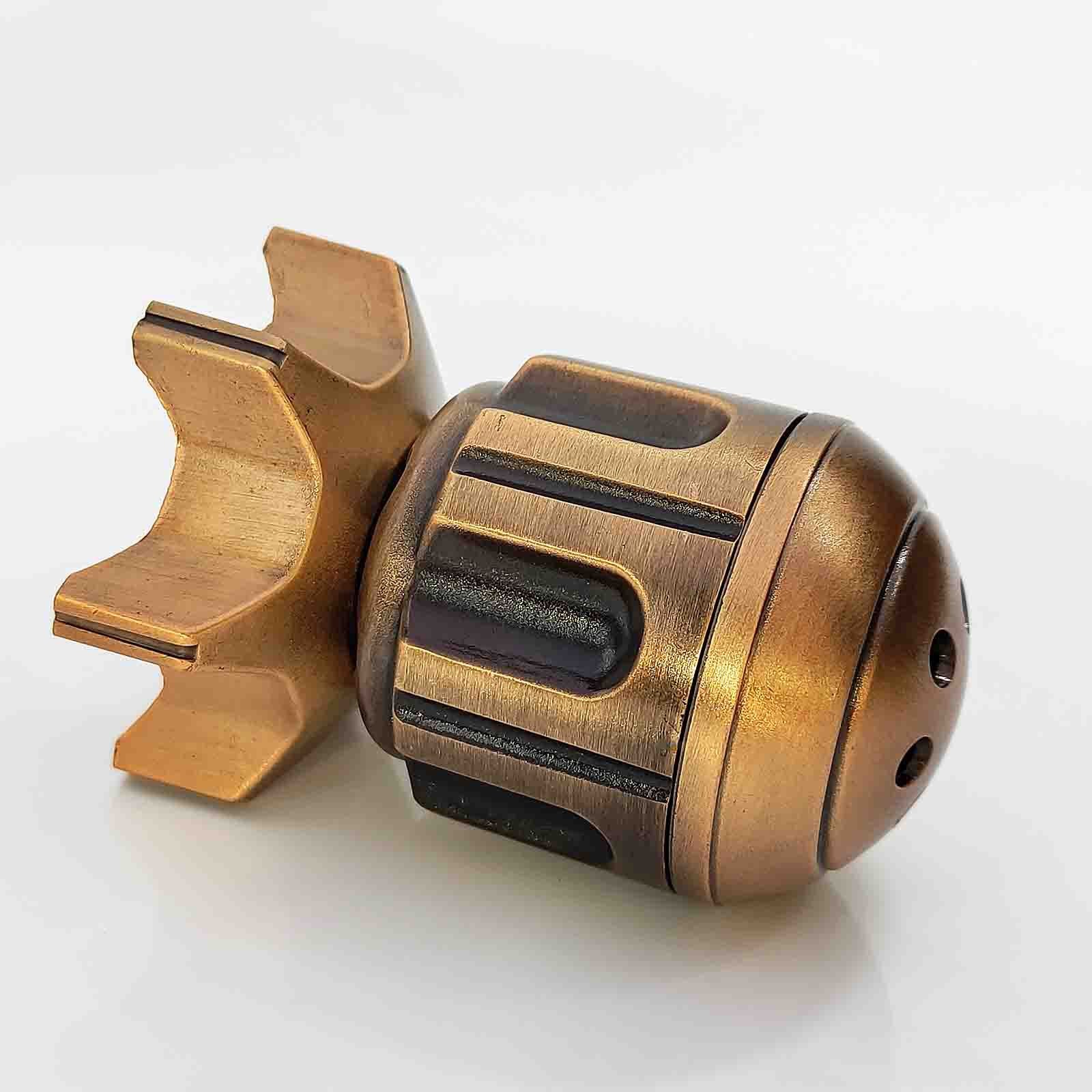 RocketDice Rotating Metal Dice Set - Zinc Alloy Bullet-Inspired EDC Fidget