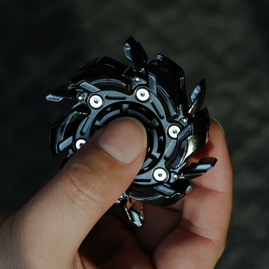 WarpFang Mecha Fidget Spinner | Stainless Steel EDC Stress Relief Toy