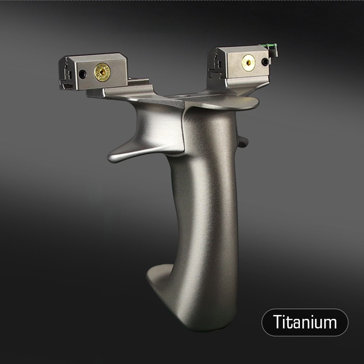 Powerful Slingshot – Titanium Ergonomic Hunting Slingshot with Adjustable Head for Target Practice