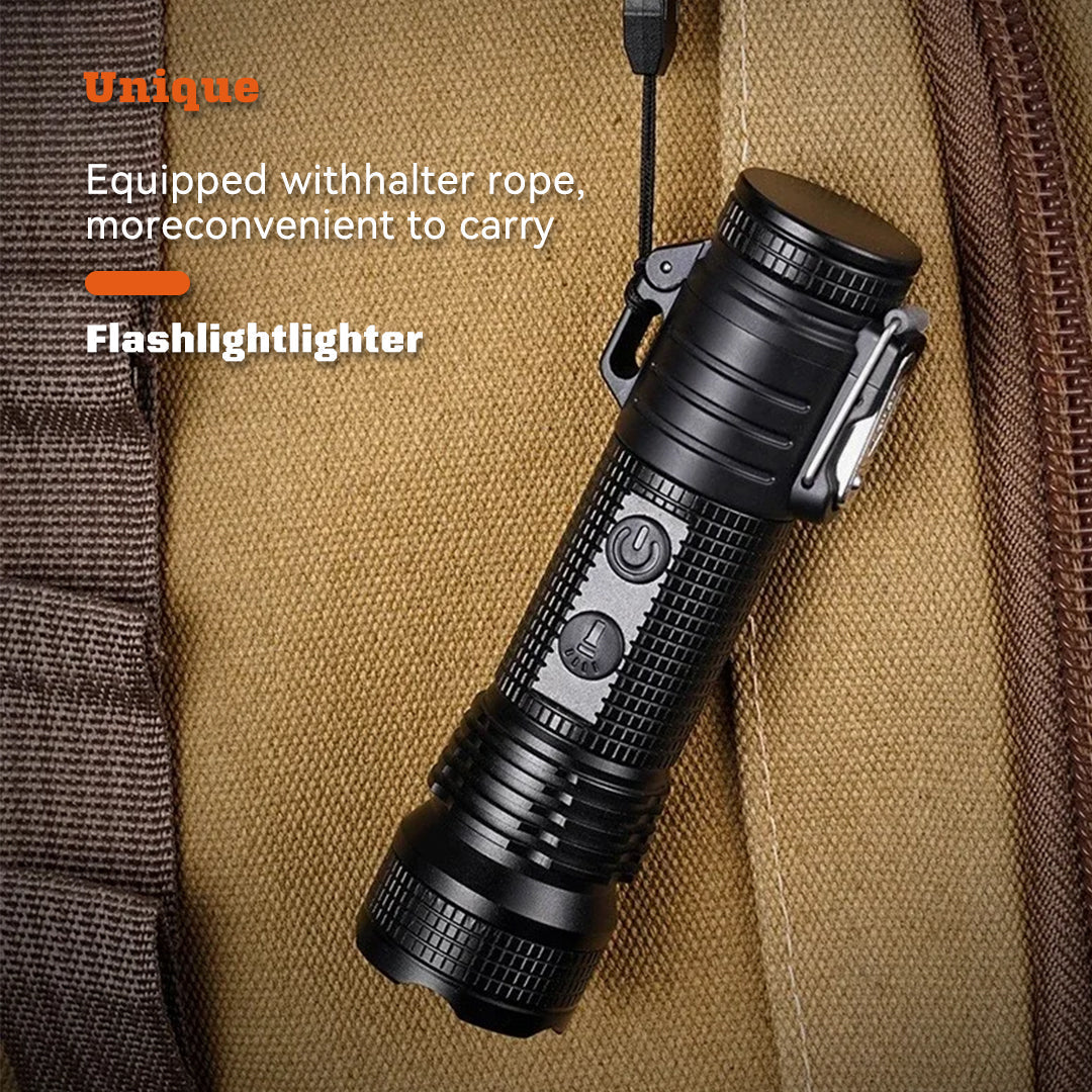 Triple-Thunder Dual Arc Plasma Lighter & LED Flashlight - Waterproof USB Rechargeable EDC