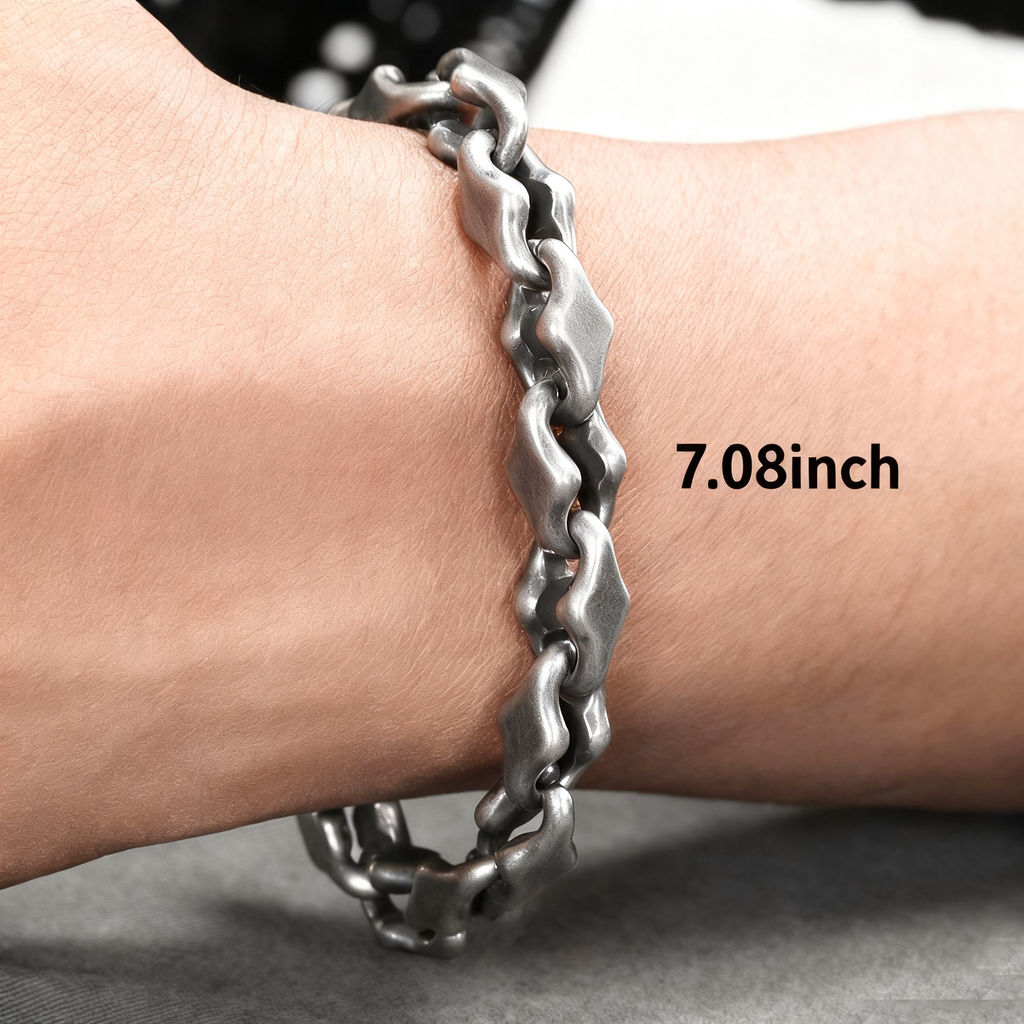 Midnight Starfall Bracelet Matte Titanium Steel Unisex Cuff - Hip-Hop Style with Non-Fading Finish