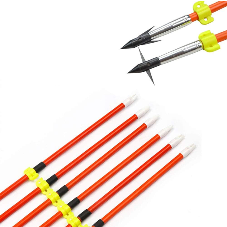 Wrist Rocket Slingshot Fishing Arrows – 5-Pack Fiberglass Bowfishing Arrows with Stainless Steel Tips
