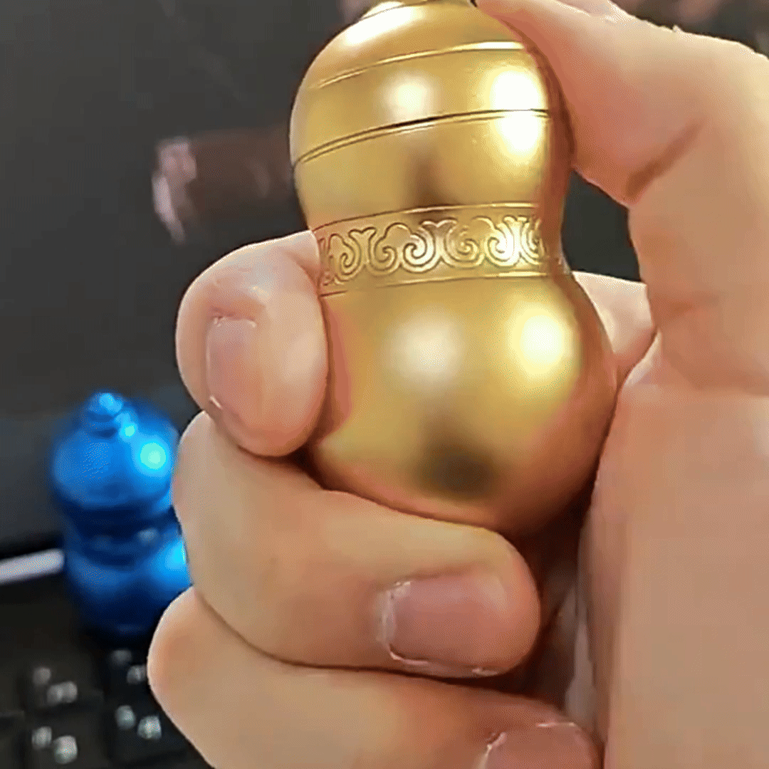 Fidget Spinner Aluminum Alloy Ratchet Mechanism - Cosmic Gourd Stellar Rhythm EDC Stress Relief