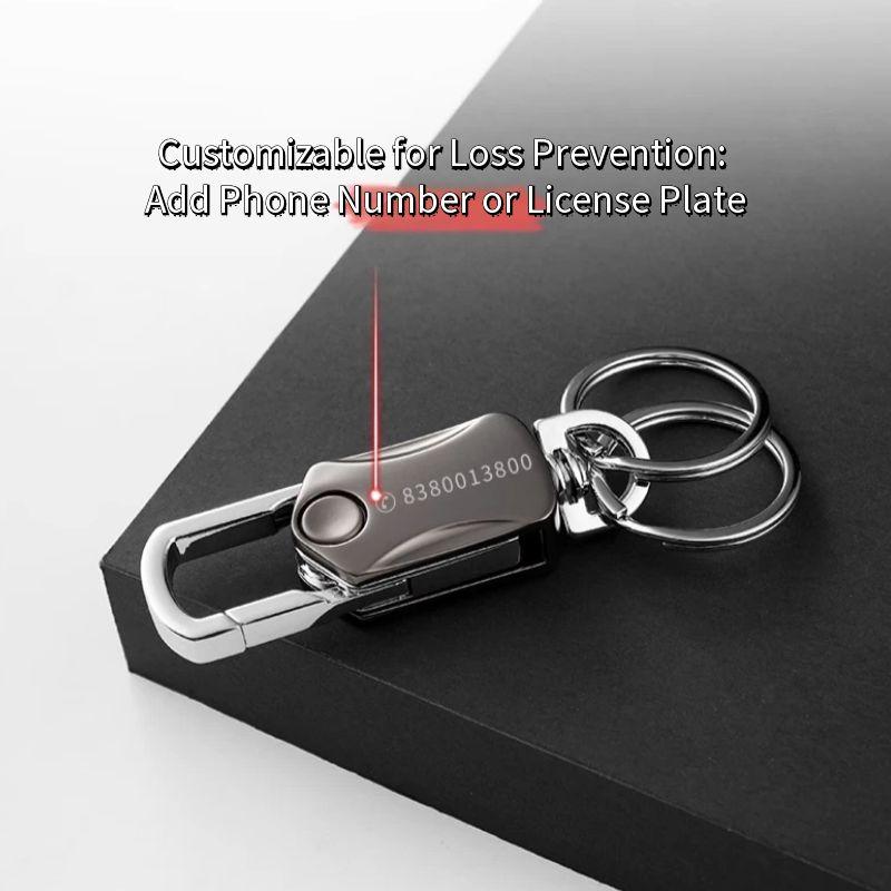 UniKey EDC Car Keychain Multi-Tool | Box Cutter, Fidget Spinner & Phone Stand