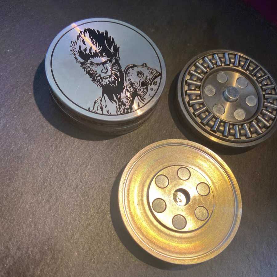 Wukong Pop Coin & Ratchet Coin - Stainless Steel Fidget Toy