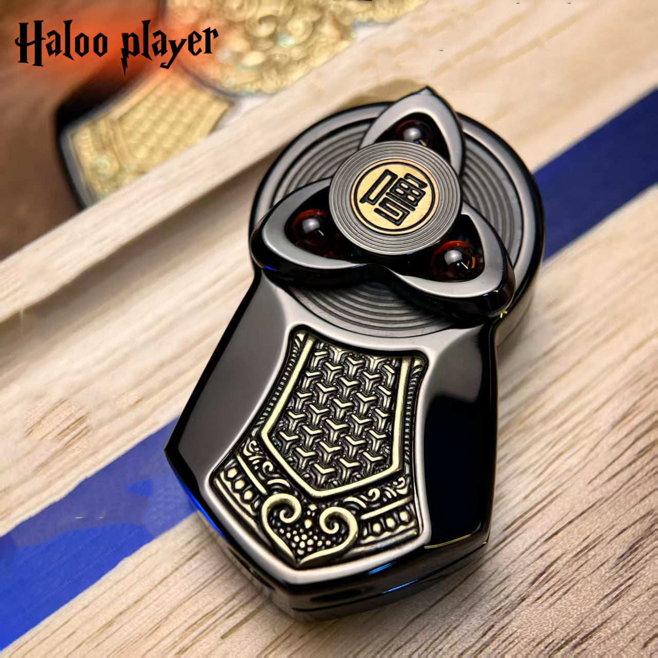 Mechanical Fidget Slider Double Layer Push Rotation Ratchet EDC Stress Relief Desk Toy
