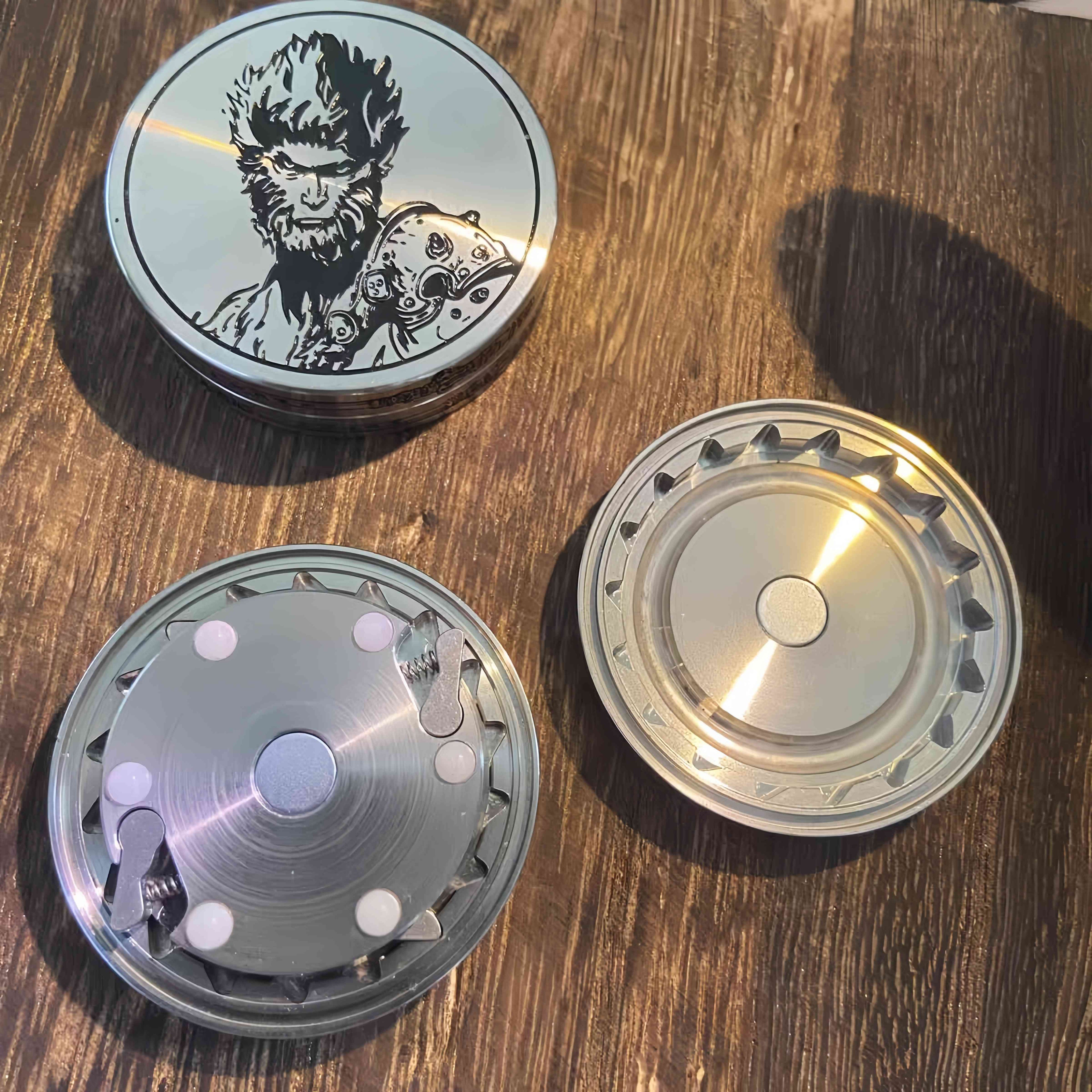 Wukong Pop Coin & Ratchet Coin - Stainless Steel Fidget Toy