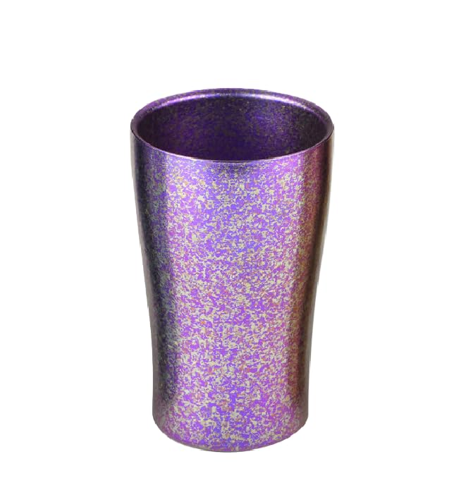 Titanium Cup Double Wall Aurora Crystal Insulated Camping Beer Coffee Mug Outdoor