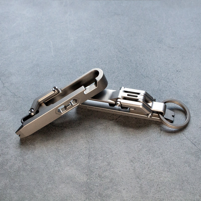 K-Smart Keychain 1.0 Titanium Multi-Tool - 11-in-1 with Quick-Release Mechanism EDC