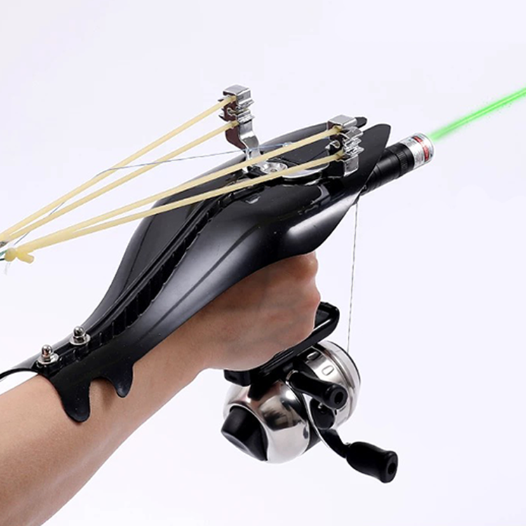 Slingshot for Adults – Angler Laser Fishing Slingshot with Reel & Darts for Outdoor Fishing