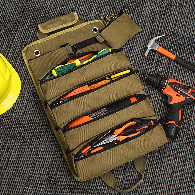 Multi-Functional Roll-Up Tool Organizer - Versatile Storage Bag for Tools & Hardware EDC